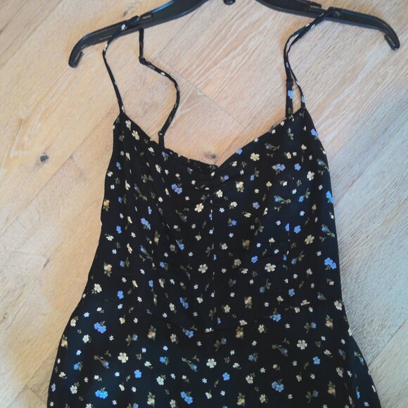 Reformation spaghetti strap flowered maxi dress - size 8 - Picture 2 of 4